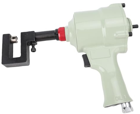 SIXRUN Herramienta de Flan de Punzón Neumático de Aire Ergonómico con Niveles de Ruido Reducidos, Borde de Perforación Ajustable para el Abridor de la Brida del Orificio de Metal