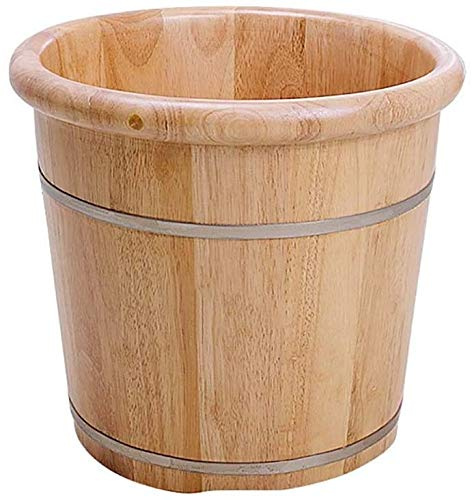 Seau de bain de pieds en bois – Baignoire spa pour usage domestique et relaxation pour le bien-être, sauna, bassin de pieds indispensable pour la maison