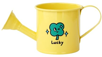 LOVIVER Giocattolo per Bambini con Annaffiatoio, 350 Ml, Leggero, Mini Irrigatore, Giocattolo per Piante, Orto, Prato, Bonsai, Giallo