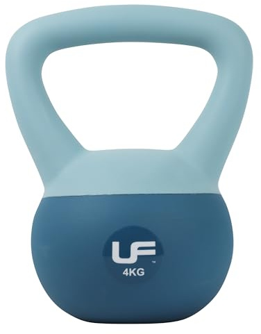 Urban Fitness Kettlebell Soft Touch Blau 4kg für Krafttraining