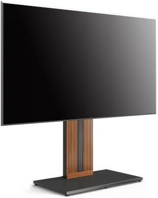FITUEYES TV Ständer aus Buchenholz, für 55-88 Zoll Fernseher