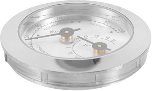 Warmhm Violin Moisture Meter and Guitar Case Hygrometer with Zinc Alloy and Abs Material, Instrument Care Accessory Protecting against Damage, Suitable for Musicians and Indoor Use