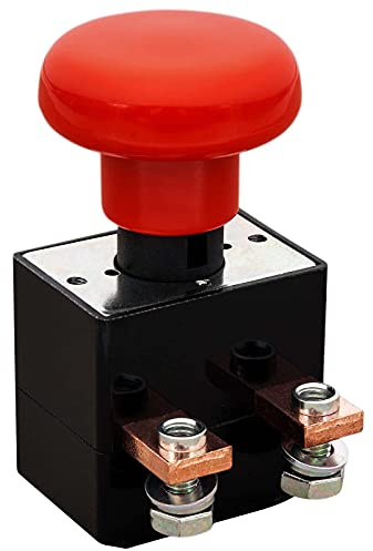 Winchmax. Botón de Parada de Emergencia para cabrestante. Aislador de batería. Interruptor Maestro de Apagado. Pulsador/pulsador. 12V 24V 250A