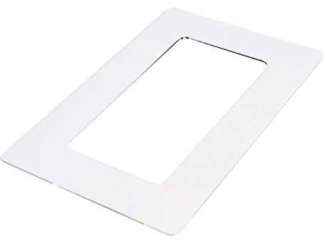 kekef Acrylglas Dekorrahmen klar 1fach 2fach 3fach 4fach, beidseitig benutzbar glänzend oder entspiegelt, Tapetenschutz Wandschutz für Lichtschalter und Steckdosen (antireflex 2-fach)