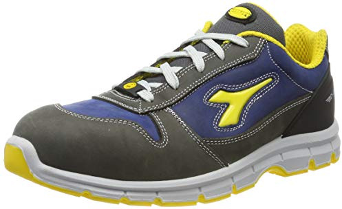 Utility Diadora, Scarpe Antinfortunistiche Unisex, RUN LOW S3S FO SR ESD, colore CASTLE ROCK/INSIGNIA BLUE, taglia 42