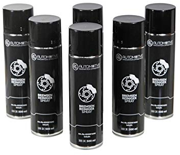 AG Automotive Nettoyant pour Freins - Nettoyant intensif - sans acétone - 6 x 500 ML