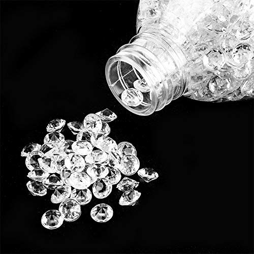 Ideen mit Herz Deko-Diamanten | Ø 6 mm | 4 mm hoch | klar | 150 g