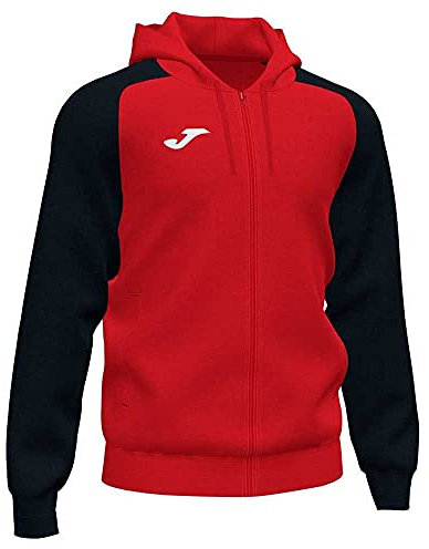 Joma 101967.601.XL Giacca con Cappuccio Academy IV, Rosso - Nero