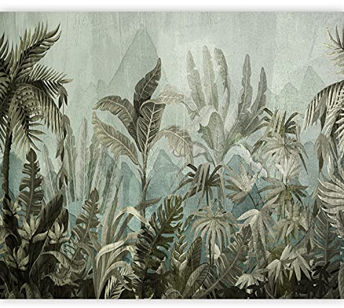murando - Vlies Fototapete tropische Blätter 350x256 cm - Foto Tapete Schlafzimmer Wohnzimmer Moderne Vliestapete XXL Wandtapete Motivtapeten 3d Effekt Dekoration - Palmblätter Grün b-C-0854-a-a