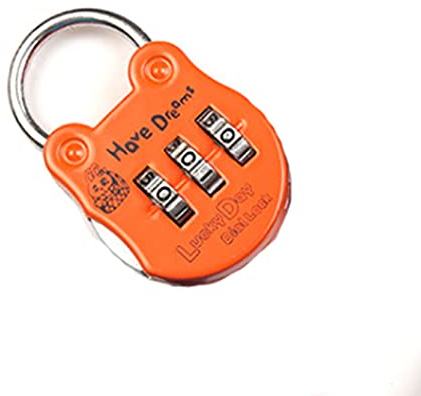 6 Farben Mini-Vorhängeschloss, 3-stellig Buntes Kombinationsschloss, Cartoon-Form Kombination Gepäckschlösser für Koffer, Schrank, Schreibtisch, Rucksack 1/2 Stück