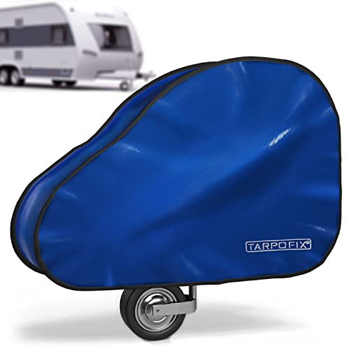 Tarpofix® Deichselabdeckung Wohnwagen aus PVC - wasserdicht, Deichselhaube | Deichselhaube Anhänger mit Doppel-Klickverschluss | wasserdichte Anhängerkupplung Abdeckung | universal für PKW & Anhänger
