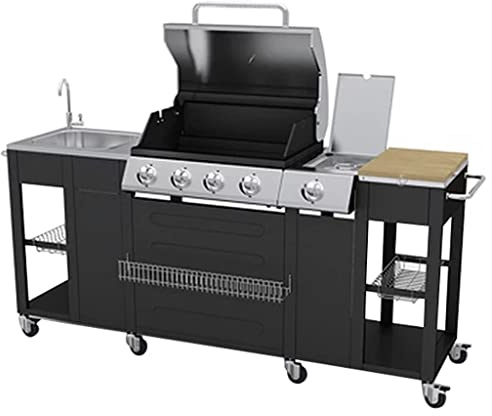 Gecheer Barbecue da per Esterni Montana 4 Fornelli