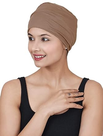 SAKUCHI Chemo Hats Solide Schlafmütze Damen Bambus Weiche Kopfbedeckung
