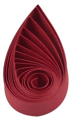 Quilling-Papierstreifen, 10 mm, karminrot, für Bastelarbeiten, Sterne, Origami-Papier, Quilling-Zubehör, Streifen, 0,95 cm, Cranberry, 1 cm, 120 Stück, 54 cm (Rotbraun)