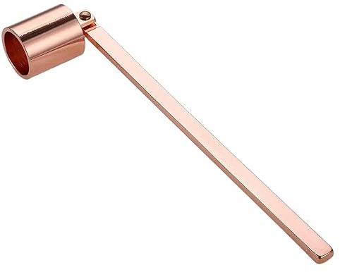 Amdonalo Candle Snuffer Stainless Steel Candle Extinguisher Wick Snuffer Accessory with Long Handle 6.7 Inch (Rose gold)