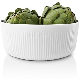Eva Trio | Legio Nova Ciotola Insalatiera Ceramica 6,0 l | Elegante ciotola in porcellana della serie Legio Nova con sottili scanalature decorative all'esterno | bianco