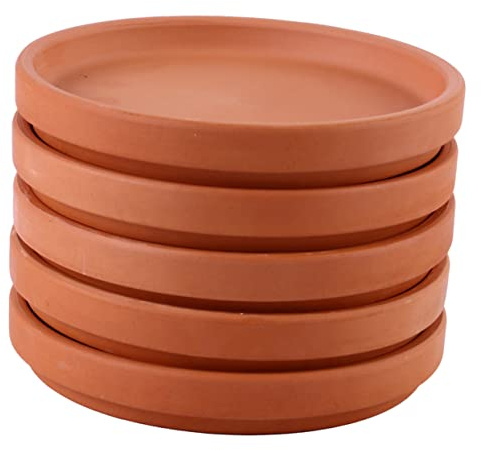 BEBEMOKO 15 Stk Terrakotta-Pflanzgefäß Pflanzenschale Untersetzer für Blumentöpfe aus Ton Pflanzentopf Untersetzer Keramik Blumentopf Untersetzer Anlage pflanztöpfe Sukkulenten-Topftablett