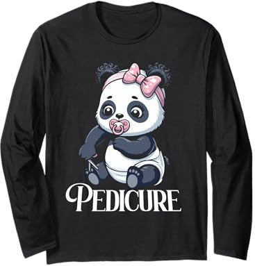 Pediküre Nagelpflege Panda Langarmshirt