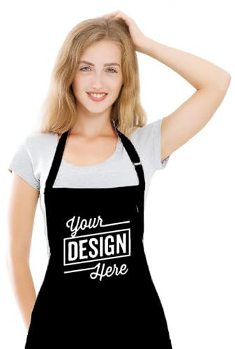 Individuelle Kochschürze für Damen/Herren, Wasserdichte Küchenschürze mit Personalisiertem Logo/Text, Professionelle Schürzen für Köche, Männer – Frauen, Kochgeschenk zu Weihnachten, zum Geburtstag
