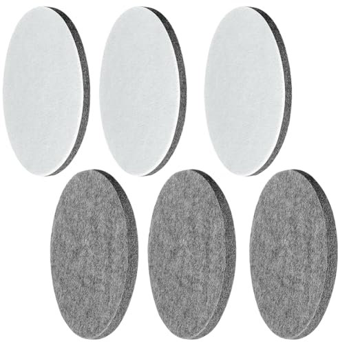 6 pezzi di feltro per lucidatura da 125 mm, per levigatrice orbitale Bosch, tamponi lucidanti per auto, in velcro, per lucidatrice eccentrica, levigatrice