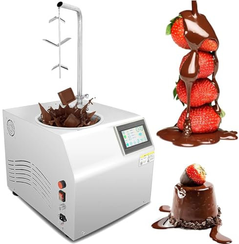 RoyceBee Fontana di Cioccolato Elettrica, Grande Macchina per Fonduta con capacità di 5,5 L/7 L, Quadrante della Temperatura, Ideale per Feste di Caramelle, Matrimoni, Bar, Buffet per Bambini,5.5L