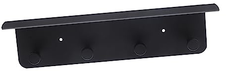 Amosfun 1 Set Appendiabiti Muro con Ganci Mensola per Chiavi e Asciugamani Design Moderno Ingressi e Bagni Facile Installazione e Stoccaggio