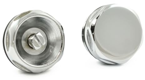 Hot Flow | 1/2 inch Radiator Bleed Valve & Blanking Plug Chrome. Designed to Efficiently Manage Air & Maintain Your Heating Systems Integrity. Prevents Cold Spots, Noise & Corrosion.