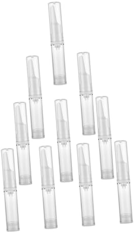 SOIMISS Lot de 10 Flacons Pompe 5 Ml en Plastique sans Air pour Sérum Contour des Yeux, Bouteille Distributrice Étanche, Usage Voyage et Soins Visage