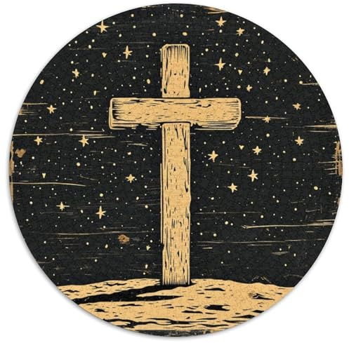 Kreuz Rund Puzzles 1000 Teile Fur Erwachsene Und Kinder Fantasy Welt Geschicklichkeitsspiel Geschenk Fordernd Kleinkinder Groß 1000pcs (67.5x67.5cm)