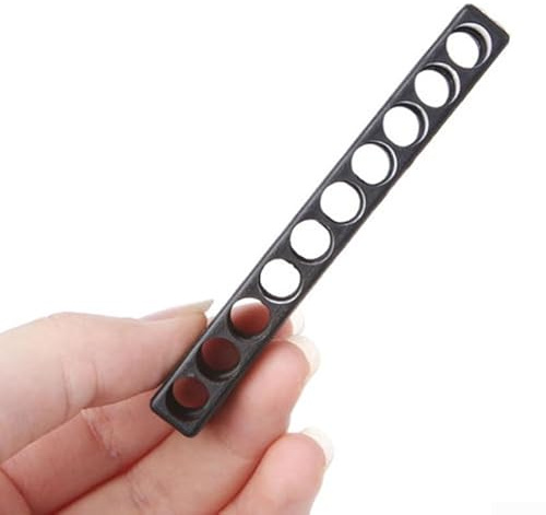 Sechskant-Bithalter für Schraubendreher, 10/12 Löcher, Aufbewahrungskoffer mit 6,35 mm, passend für Bohrmaschinen-Zubehör, Schwarz für PLA (12 Löcher)