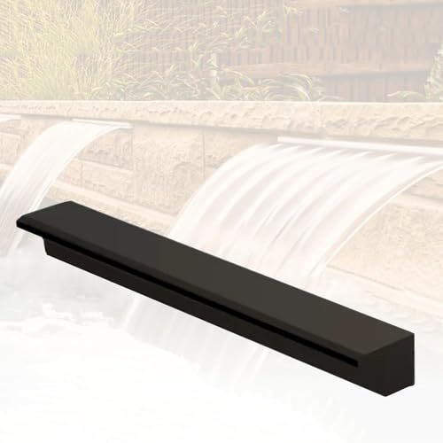 Stainless Steel Waterfall Pool Fountain Kit Indoor/Outdoor Cascade Blades with Connector Perfect for Garden Decoration and Landscape Design