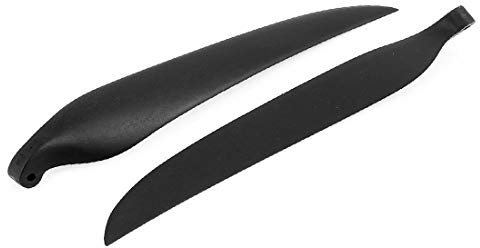 New Lon0167 Pair RC Featured Glider Plane Black reliable efficacy Plastic Folding Propeller Vanes 356mmx203mm(id:061 10 00 538)