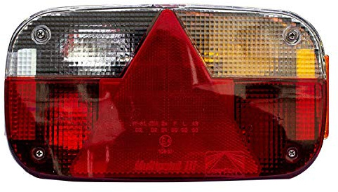 ASPÖCK Multipoint III Rückleuchte rechts 8 Funktionen 12V | Mit 8-Pol-Bajonett und IP64-Schutz. Ideal für Pkw-Anhänger, Busse, Abschleppwagen und landwirtschaftliche Fahrzeuge.