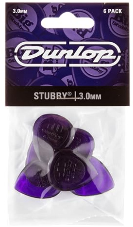 Dunlop Stubby Jazz 3,00 mm (6 pcs) · Púa