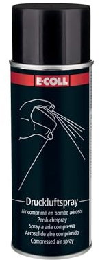 E-COLL Spray de aire comprimido incombustible, 400 ml (1 unidad)