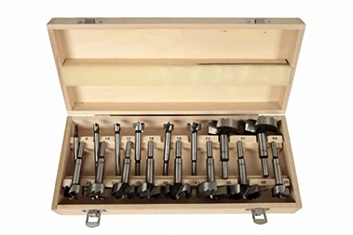 16 tlg. Forstnerbohrer Satz Holzbohrer Set Holz Fräser Bohrer 6-54 mm S470