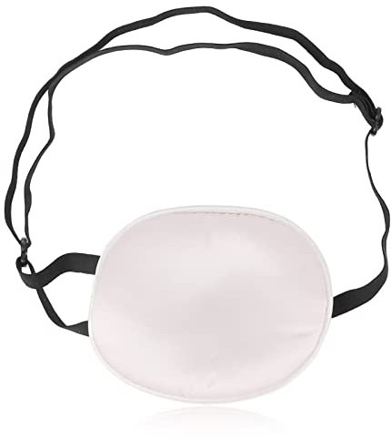 Eye Patches for Adults Kids, Silk Cotton Eye Patch with Elastic Strap Full Cover Light Blocking Eye Pad for Training Strabismus Correction(adult pink)