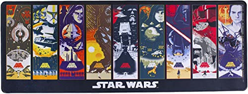 Star Wars Offiziell lizenzierte Disney-Schreibtischmatte, große Gummimatte mit Skywalker-Saga-Poster-Kunstwerk, perfektes Geschenk für Serienfans und Gamer, Büro- und Heimdekoration Paladone