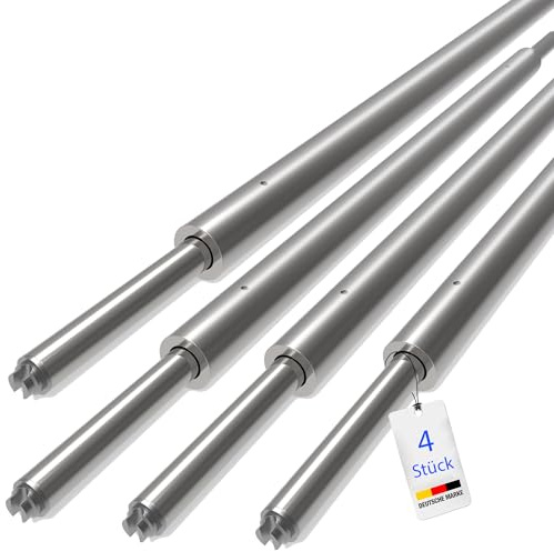 NTG Rund låsbalk, barriärstång, klämbalk, 1200-1 600 mm, kombikotte 19/24 mm | för flygskena | kombiankarskena | stavskena (2)