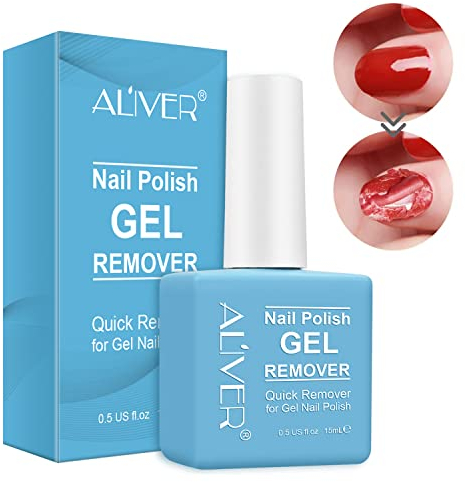 Gel Nail Polish Remover, Fast Gel Polish Remover, Quickily Removes Gels Nail Polish Within 2-4 Minutes - No Need for Foil, Soaking or Wrapping, 15ML