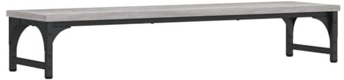 vidaXL Monitorständer Grau Sonoma 85x23x15,5 cm Holzwerkstoff