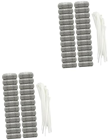 UKCOCO 48stücke Edelstahl Waschmaschine Filterbeutel Mit Kabelbindern Effektiver Schmutz Und Flusenfänger Für Ihre Wäsche Langlebig Und Praktisch