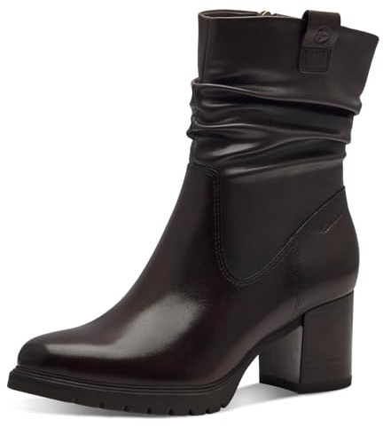 Tamaris Damen Absatzstiefelette Blockabsatz bequem; MOCCA, EU 40