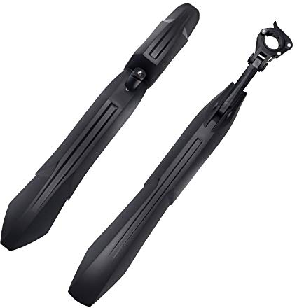 QiaoJun Fahrrad Schutzblech,Schutzbleche Mountainbike Fahrradschlammfendern 24-29 Zoll Fahrrad Mordguard Schlammflügel Vorne/Hinterrad Verwenden Sie 1 Paar Komfortable Installationsfreigabe