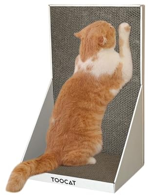 PETCUTE Kratzbrett für Katzen,L Förmige Kratzpappe für Katzen,Widerstandsfähig Katzenkratzbrett,Verhindern Sie Möbelschäden Kratzbrett Katzen,Qualitäts-Pappe mehrere Kratzwinkel für Wand und Ecke