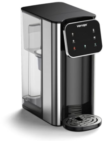 ZACHVO Dispensador de Agua Caliente UR05-2200W Agua Caliente en Segundos, 4 Niveles de Temperatura y 3 Cantidades de Agua, Depósito de 4L, Compacto, Filtro de Carbón Activo, para Cocina y Oficina