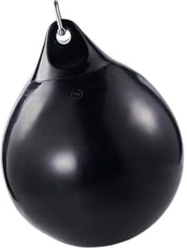 Amagogo Wasserfester Boxsack, befüllbarer Boxsack, Punchingball, Boxtrainingsgerät, Speedball für Karate, Taekwondo, Schwarz