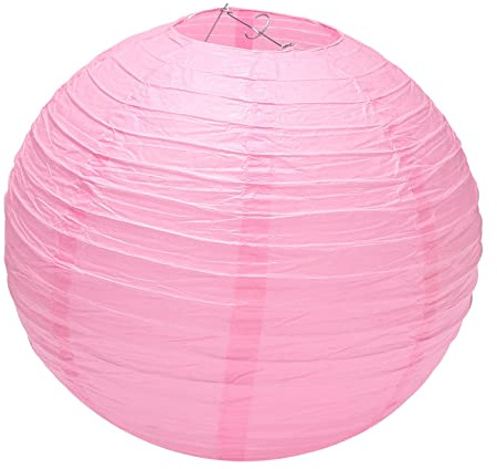 Restikiant 1 X Chinese Japanese Paper Lantern Lampenschirm Für Partyhochzeit, 40Cm (16) rosa