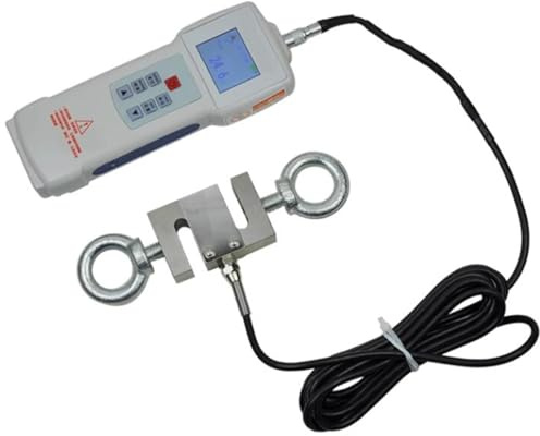 Push Pull Gauge Tester With S Type External Sensor, 3 Measurement Units N, Kg, Lb, USB Data Output, For Electronics Testing Parts Textile Tension(500N)