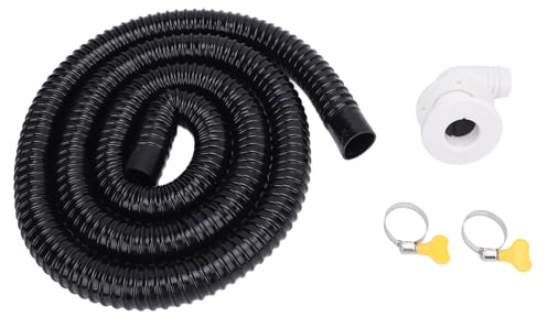 Mulcort Kit tubo di scarico di sentina con efficiente connettore per pompa marina, sistema di drenaggio barca per yacht, barche, ecc (bianco)